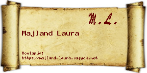 Majland Laura névjegykártya